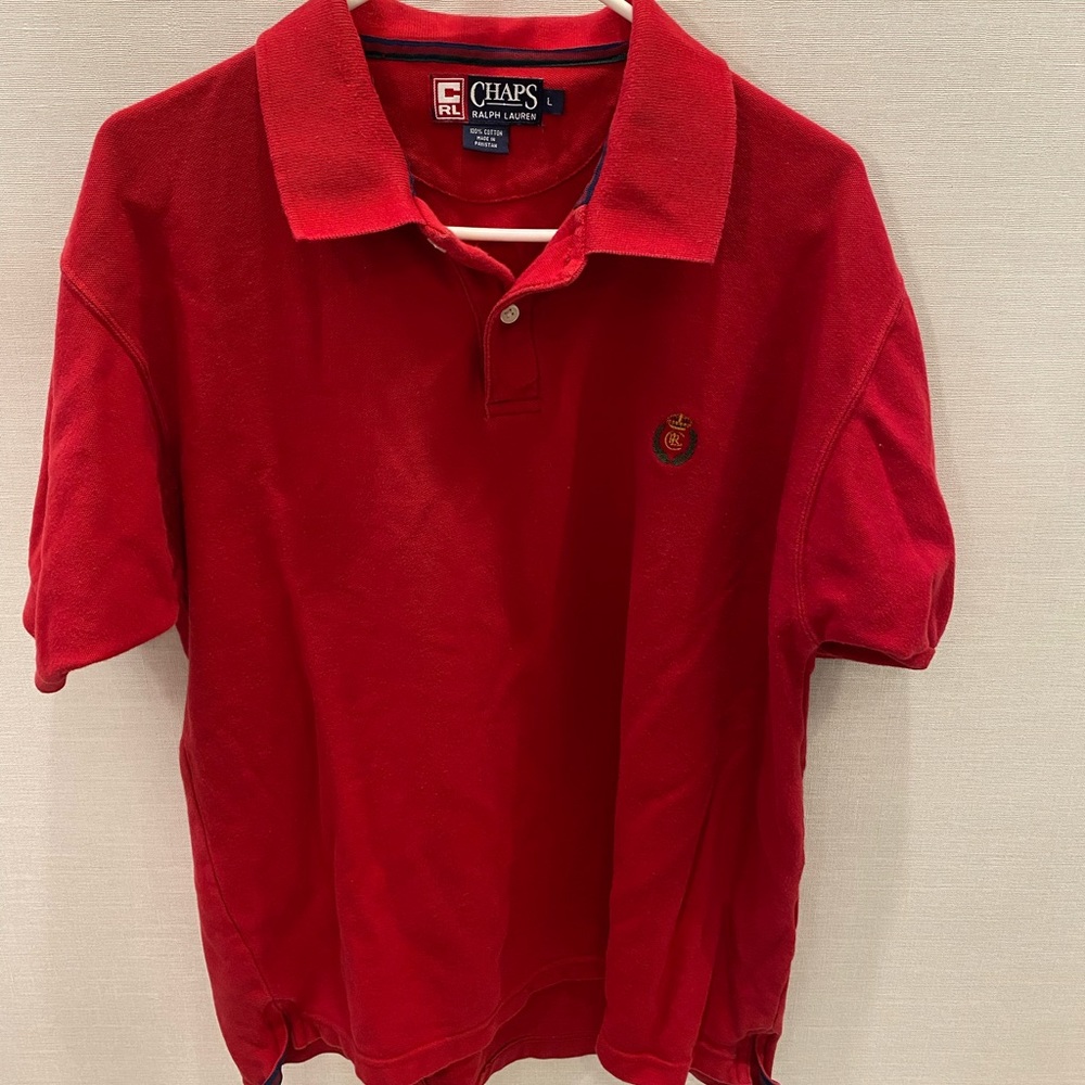 Red Chaps Ralph Lauren Logo Polo